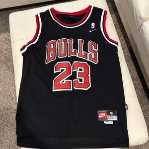 Nike Bulls Black and Red Jersey , Michael Jordan